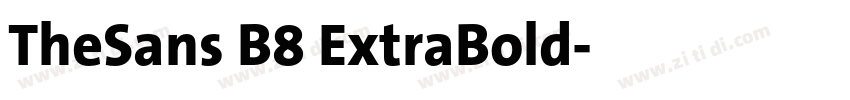 TheSans B8 ExtraBold字体转换